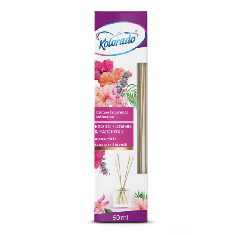 E-shop KOLORADO AROMA - Bamboo Stick set exotické kvety a pačuli 50ml
