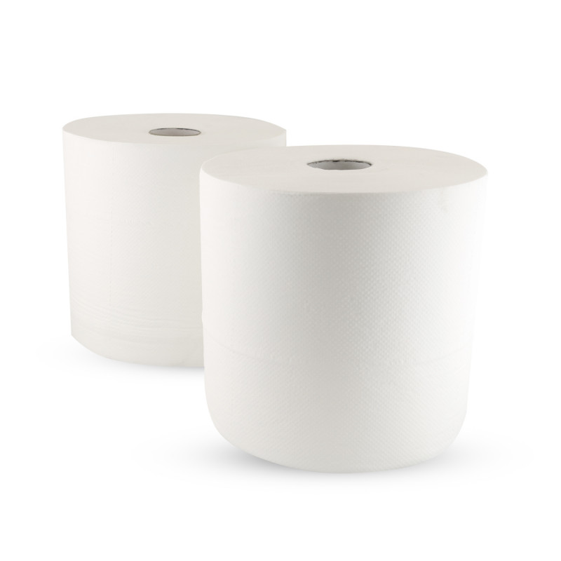 E-shop Priemyselná papierová utierka priemer: 27 CM, 380 M, výška 26 CM(2ks)