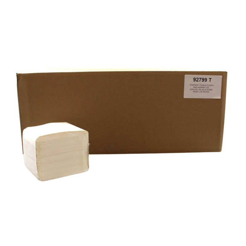 E-shop Skladaný toaletný papier SOFT 8000ks / 20x10 cm