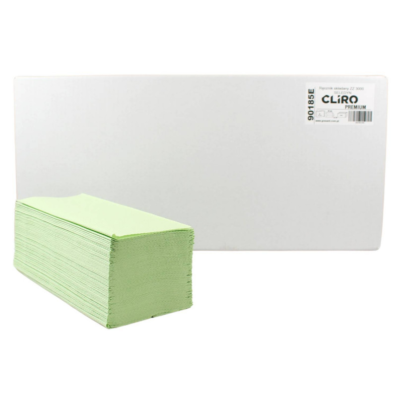 E-shop ZZ papierové utierky zelené 25x20 cm, 2vrst. (3000ks)