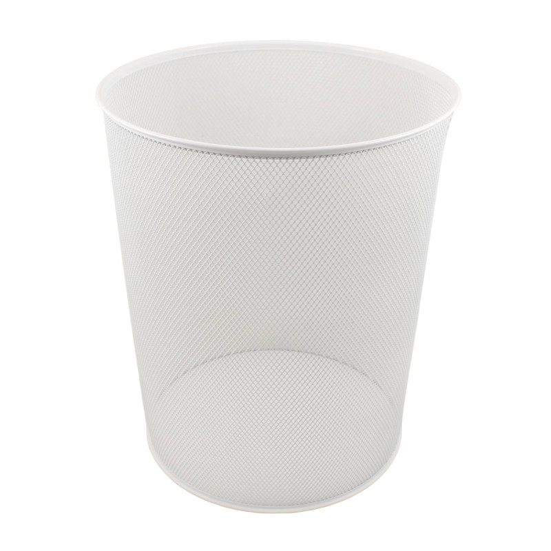 E-shop Odpadkový kôš drôtený - biely 12L