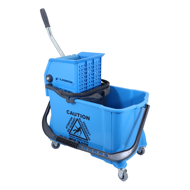 E-shop Upratovací vozík KENTUCKY PROFI modrý 24 L + 8L žmýkač
