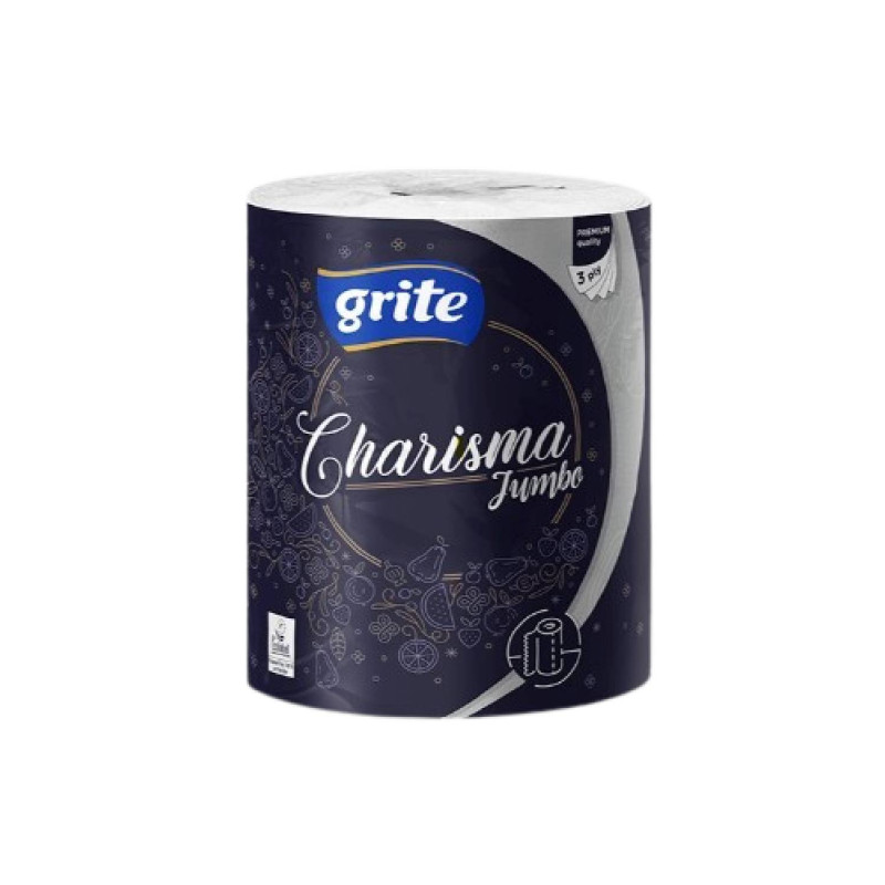 E-shop Papierová kuchynská utierka Grite Charisma Jumbo, 100% celulóza 3 vrst. 1ks