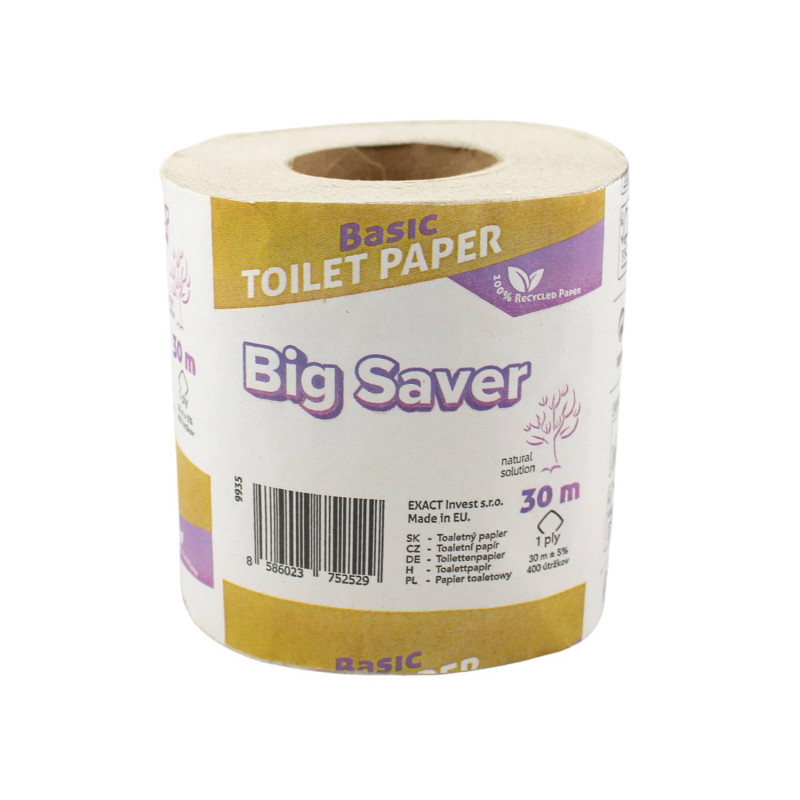 E-shop Toaletný papier Big Saver Basic 30 m 1vrst. (1ks)