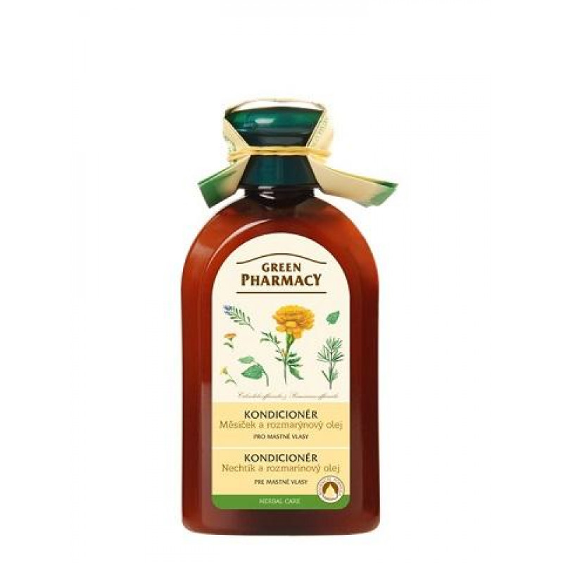 E-shop Green Pharmacy kondicionér pre mastné vlasy 300 ml - Nechtík a rozmarínový olej
