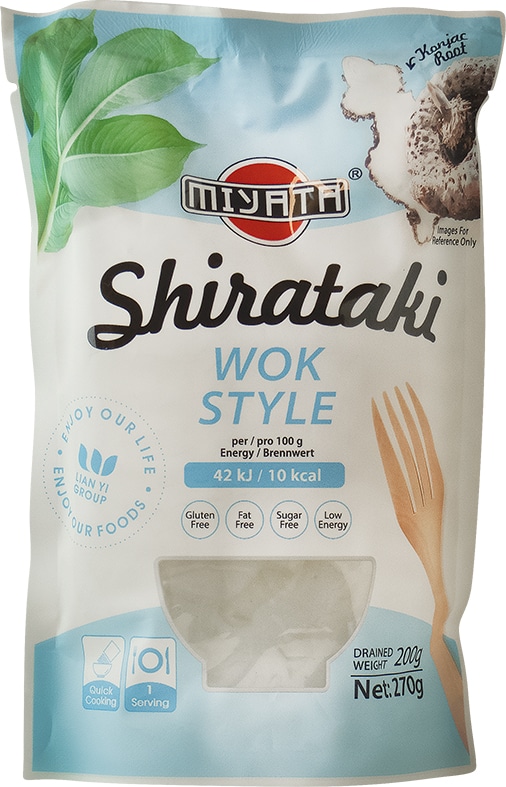 E-shop Miyata Konjakové rezance Shirataki v tvare WOK v náleve 270 g