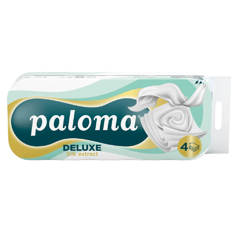 E-shop Toaletný papier PALOMA DELUXE Silk extrack 4vrst., 100% celulóza, 10 ks