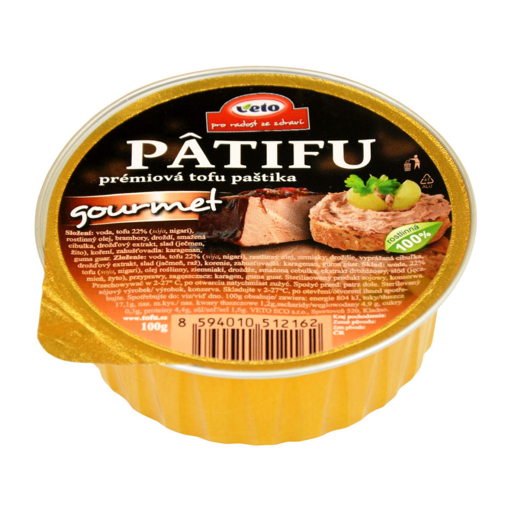 E-shop Paštéta PATIFU gourmet 100 g VETO ECO