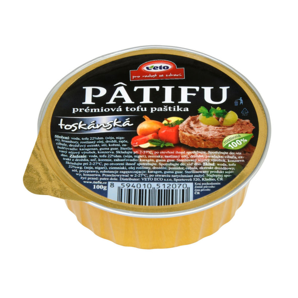 E-shop Paštéta PATIFU toskánska 100 g VETO ECO