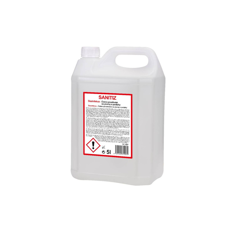 E-shop SANITIZ čistiaci dezinfekčný prostriedok na plochy a podlahy 5L