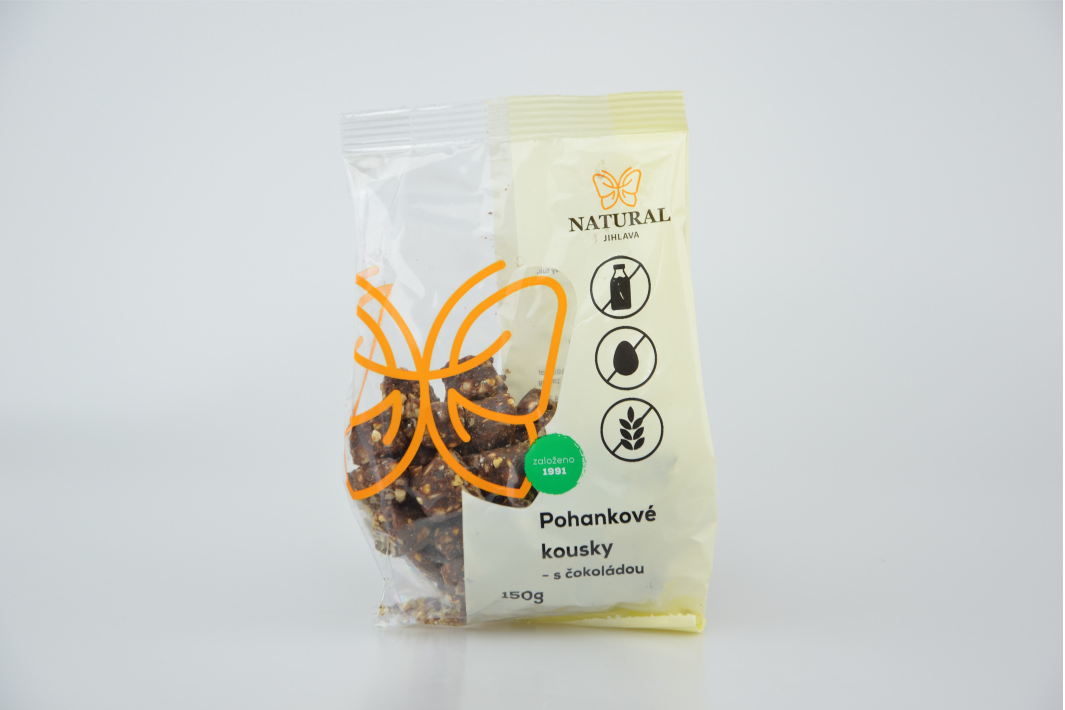 E-shop Natural Jihlava Pohánkové kúsky s čokoládou 150 g