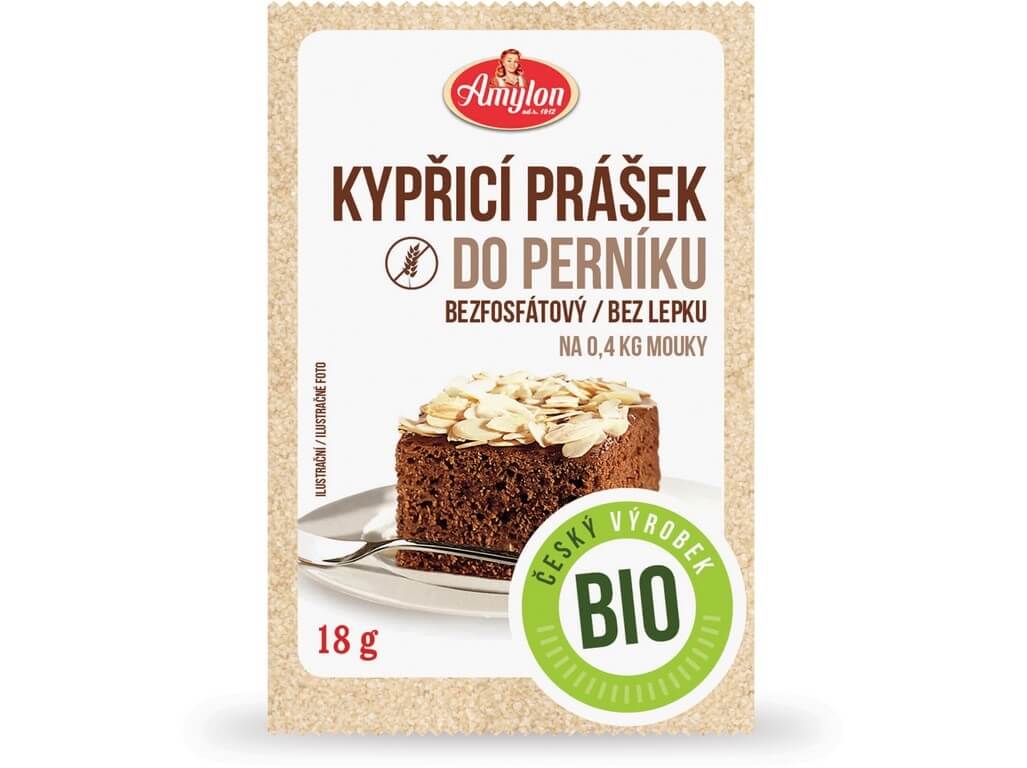 E-shop Amylon Kypriaci prášok do perníka BIO - sypká zmes na prípravu perníku bez fosfátov a lepku 18 g