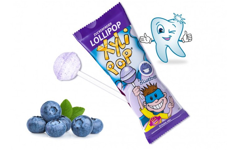 E-shop Miradent Lízatko XyliPop - čučoriedka 6 g