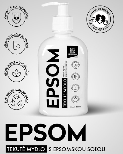 E-shop Najtelo Tekuté mydlo s Epsomskou soľou 300ml