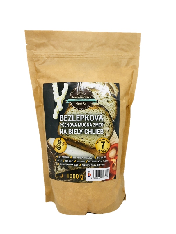 E-shop Žitnoostrovská bezlepková pekáreň bezlepková pšenová múčna zmes na svetlý chlieb 1kg