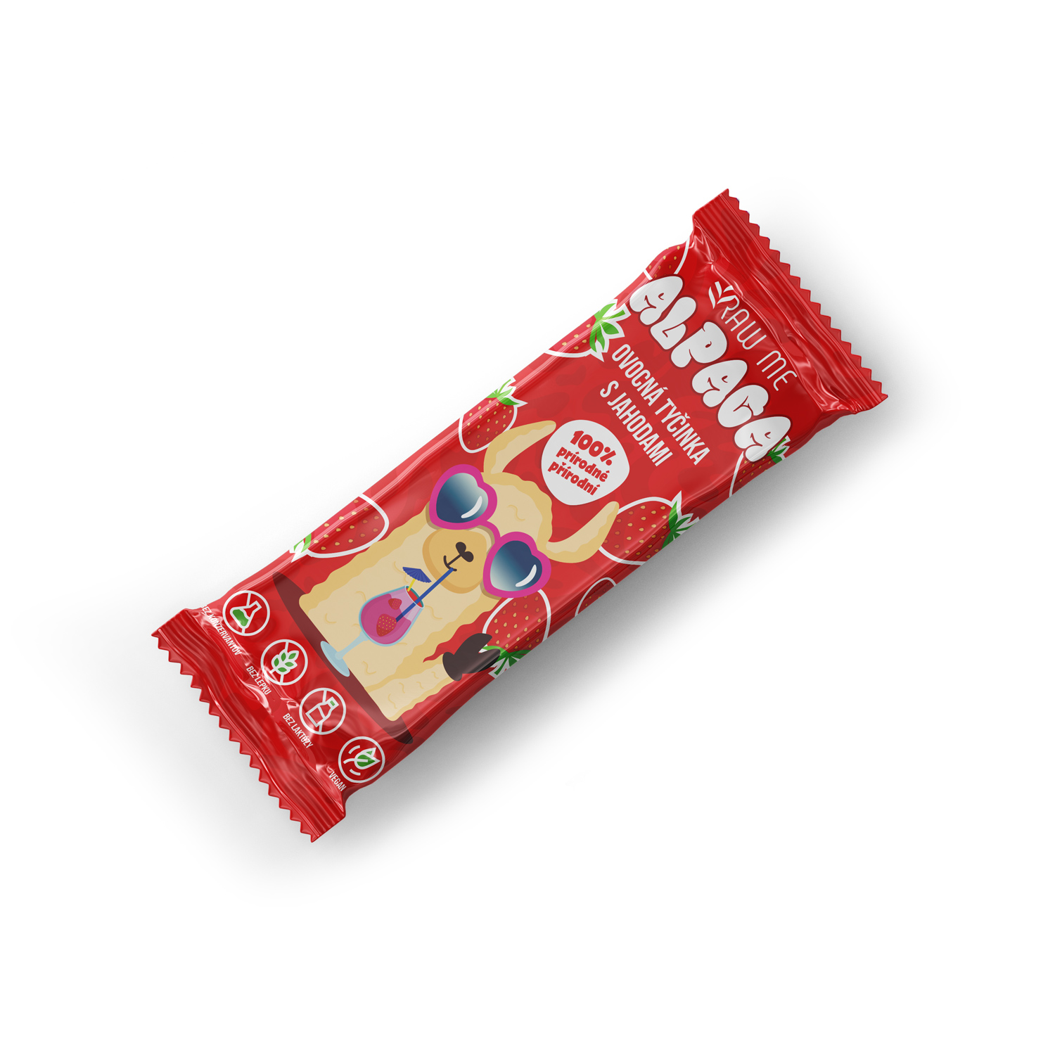 E-shop Raw Me ALPACA ovocná tyčinka jahodová 25g