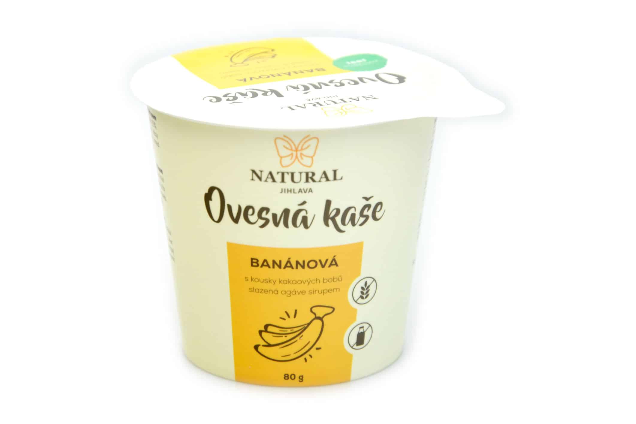 E-shop NATURAL JIHLAVA Ovsená kaša banánová bez lepku natural 80 g