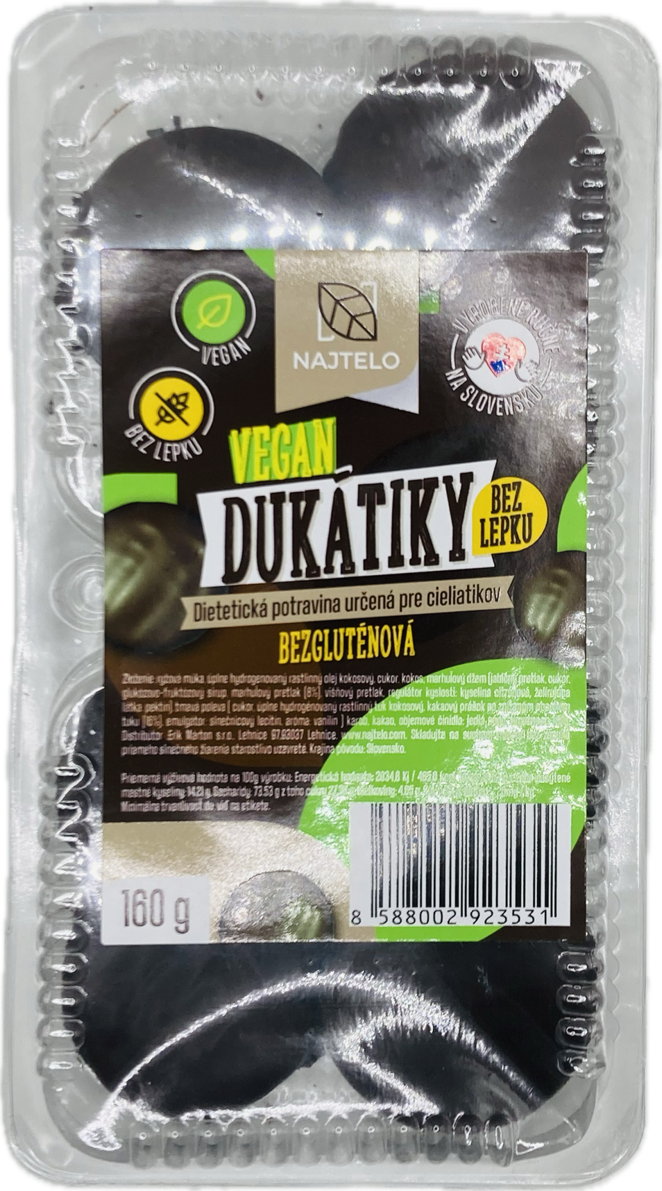 E-shop Najtelo Vegan Dukátiky bez lepku 160g