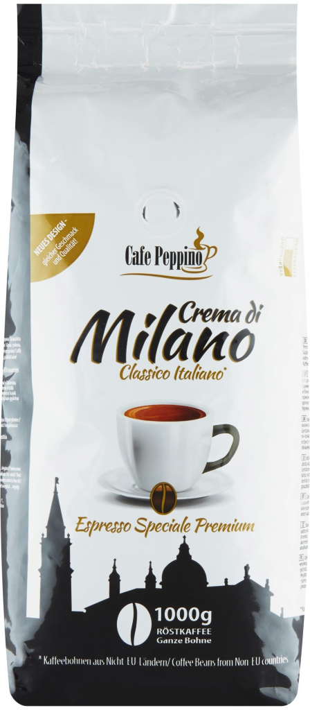 E-shop Cafe Peppino Crema di Milano Espresso pražená zrnková káva 1000 g