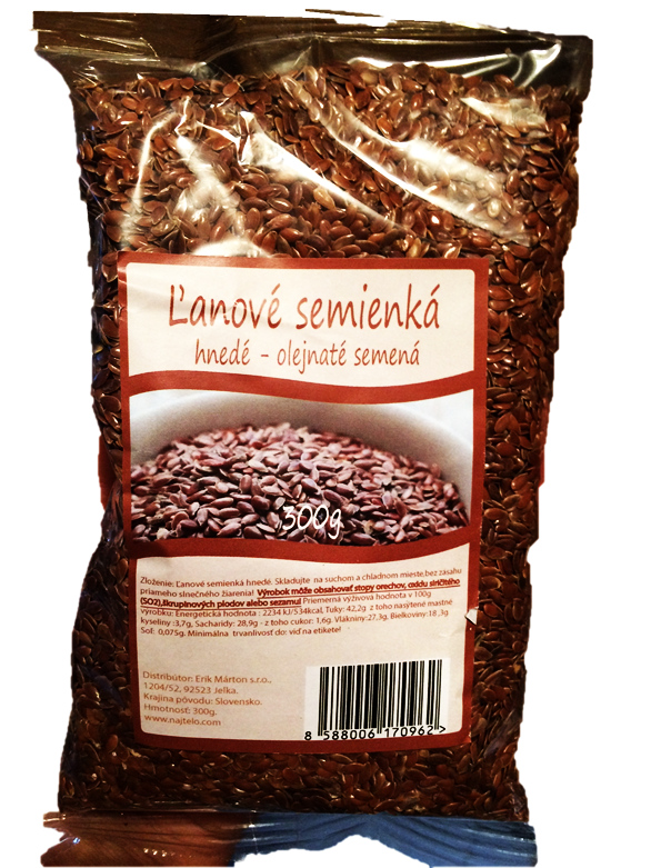 E-shop Najtelo Ľanové semienka hnedé 300g