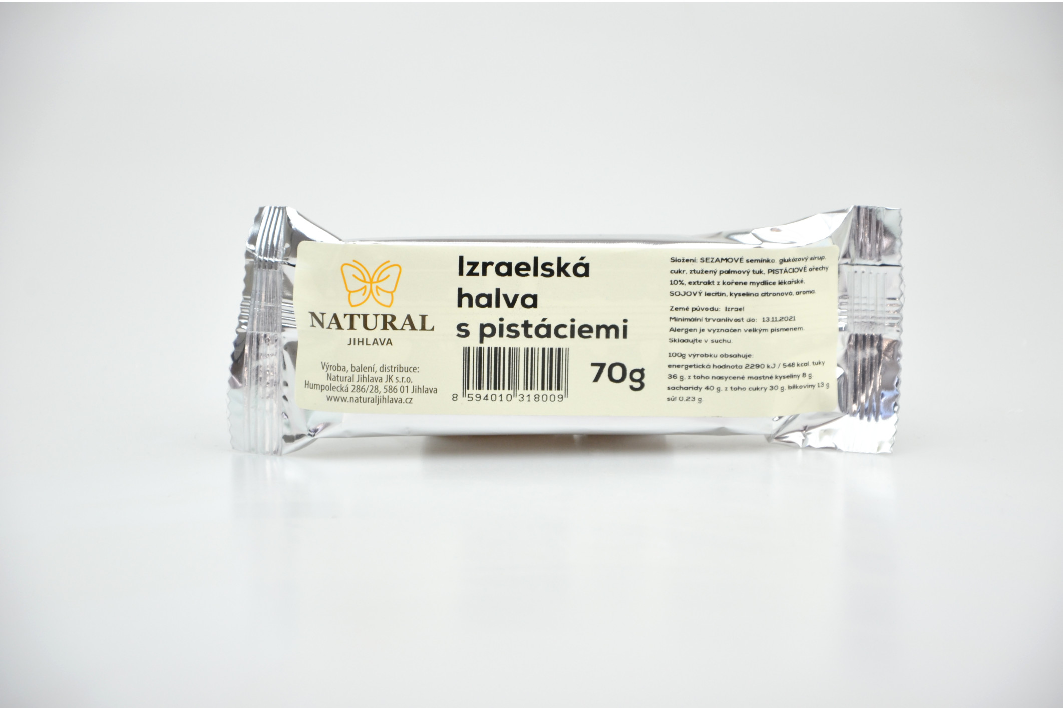 E-shop Natural Jihlava Chalva Izrael Natural Pistáciová Chalva 70 g