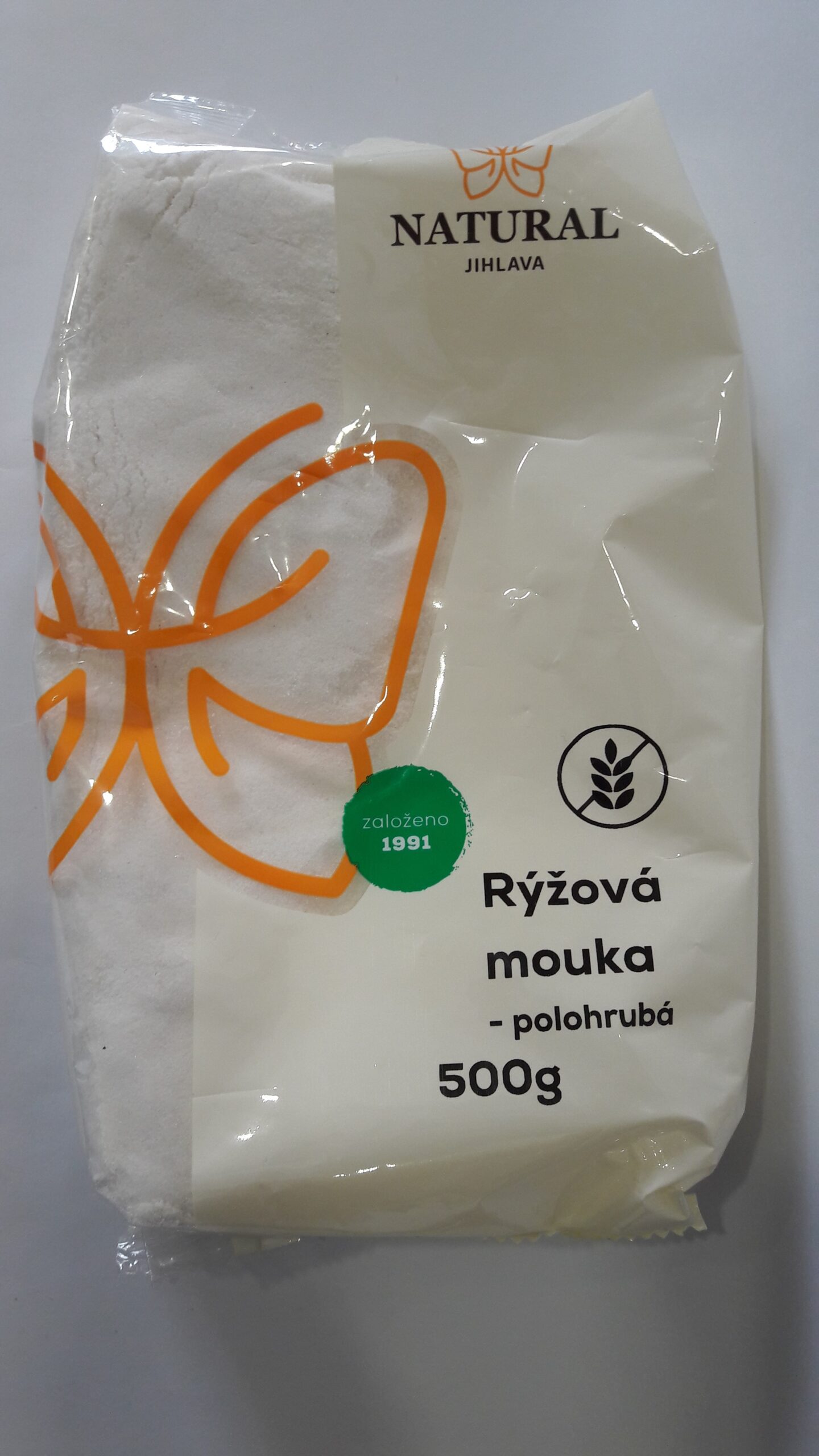 E-shop Natural Jihlava Ryžová múka polohrubá 500g