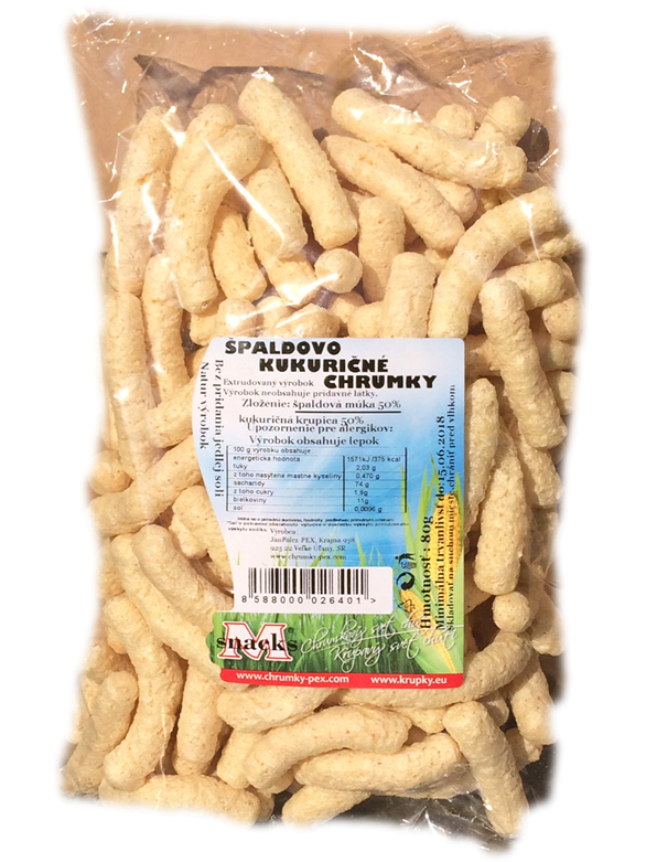 E-shop Chrumky bez lepku 80g rôzne príchute (SVK) - Špaldovo-kukuričné (LEPOK!!)
