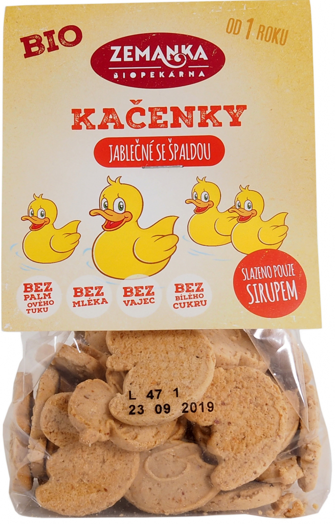 E-shop Zemanka Jablčné bio kačičky so špaldovou múkou 100g