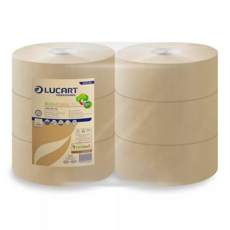 E-shop Toaletný papier Jumbo LUCART ECO NATURAL 300m – 6ks