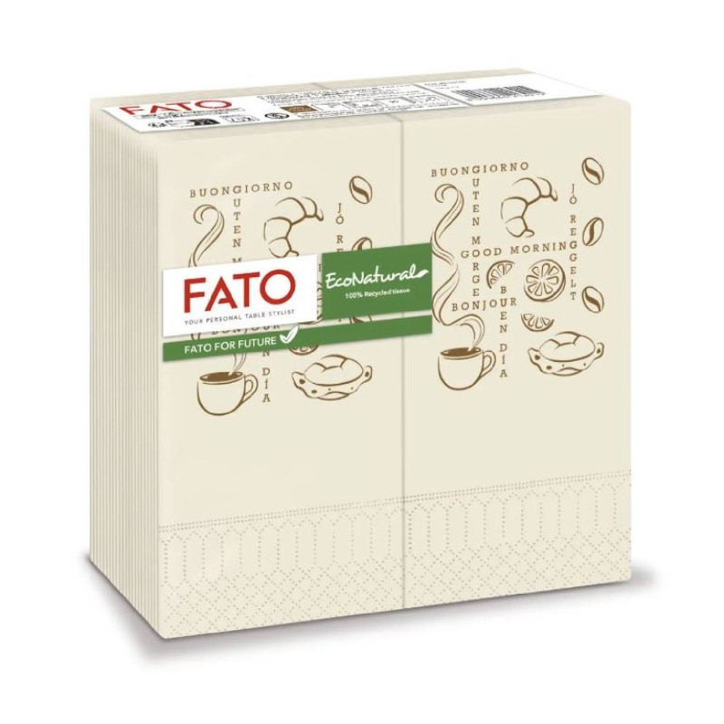 E-shop Servítky LUCART FATO ECO NATURAL MORNING, 1/8-fold, 2vrst. – 50ks