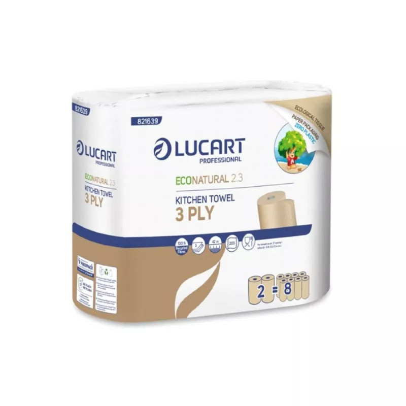 E-shop Kuchynská utierka LUCART ECO NATURAL PREMIUM – 2 ks