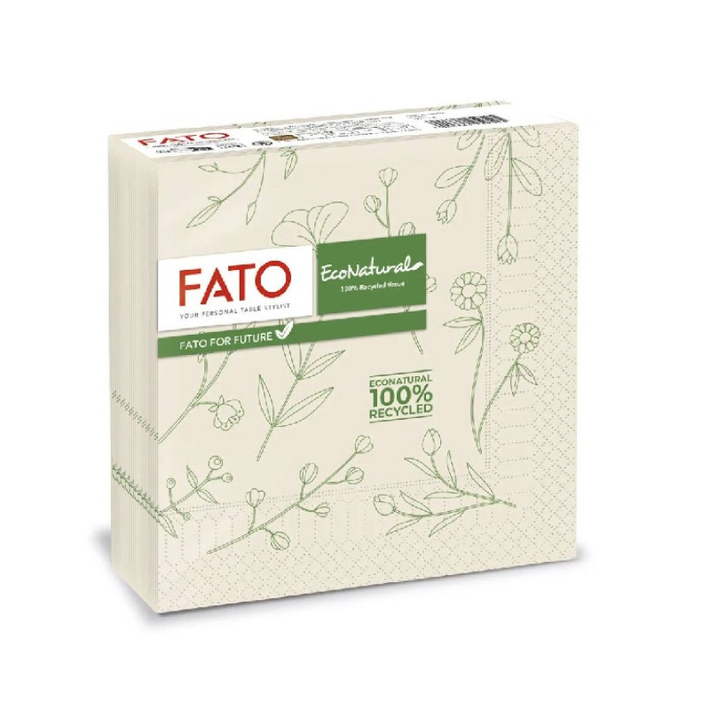 E-shop Servítky LUCART FATO ECO NATURAL FLORA, 2vrst. – 50ks