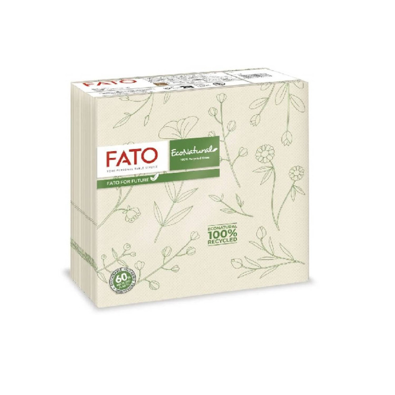 E-shop Servítky LUCART FATO ECO NATURAL FLORA, 2vrst. – 40ks