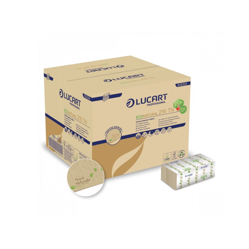 E-shop Skladané utierky LUCART ECO NATURAL GASTRO Think natural - 6000ks