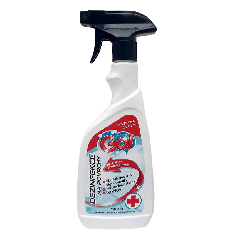 E-shop GO! DEZINFEKCIA NA POVRCHY s rozprašovačom 500 ml