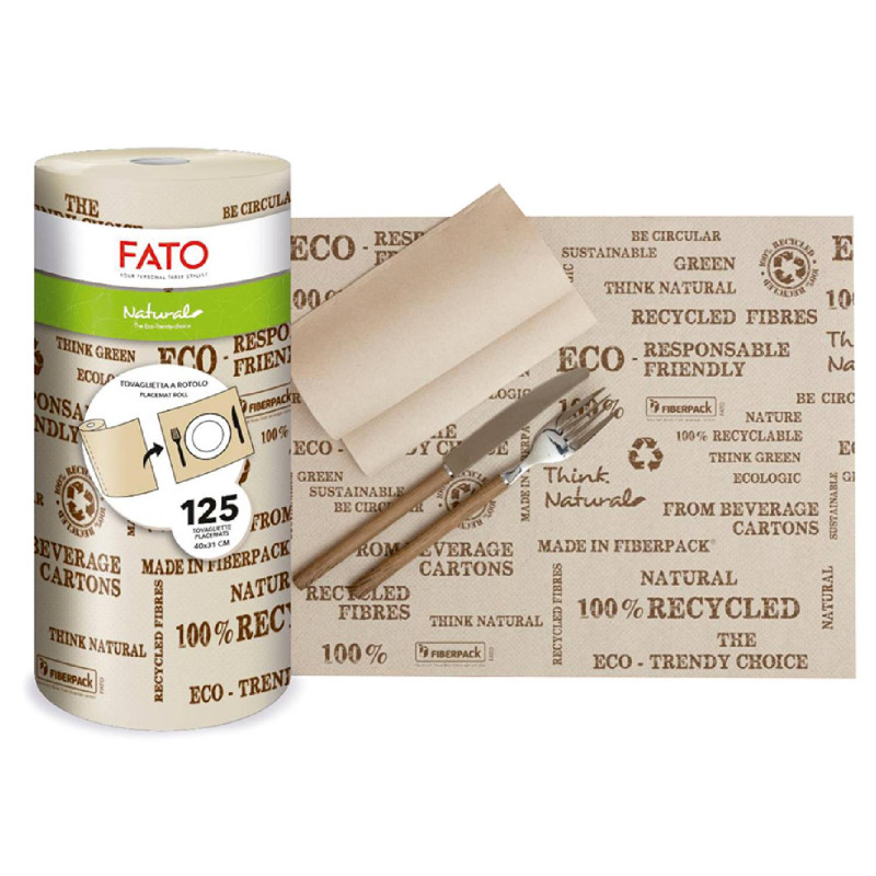 E-shop Prestieradlo na stôl LUCART ECO NATURAL TABLE cover in roll, 3vrst. – 125 útržkov