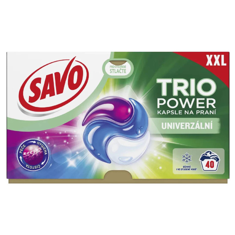 E-shop SAVO Trio Power Universal kapsule na pranie 40 ks