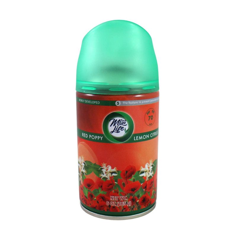 E-shop Miss Life náhrada do osviežovača 250ml Red Poppy Lemon Citrus