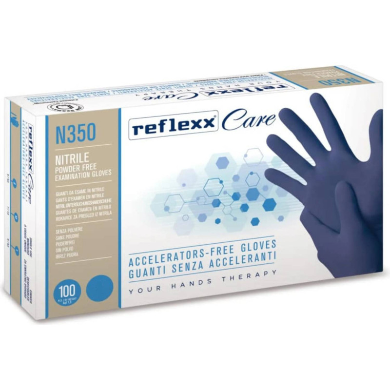E-shop Nitrilové rukavice jednorázové REFLEXX N350 modré L