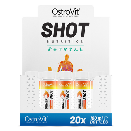 OstroVit Fat Burner Shot bez kofeínu 20 x 100 ml