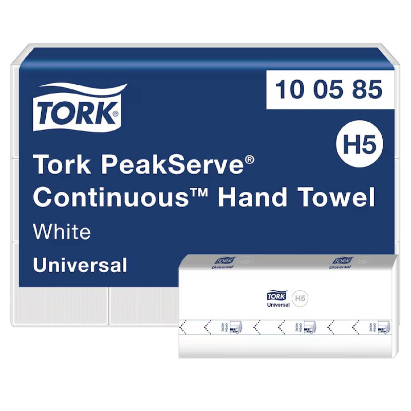 E-shop Tork PeakServe® nadväzujúce papierové utierky na ruky biele H5 1-vr, 12 x 270 útržkov