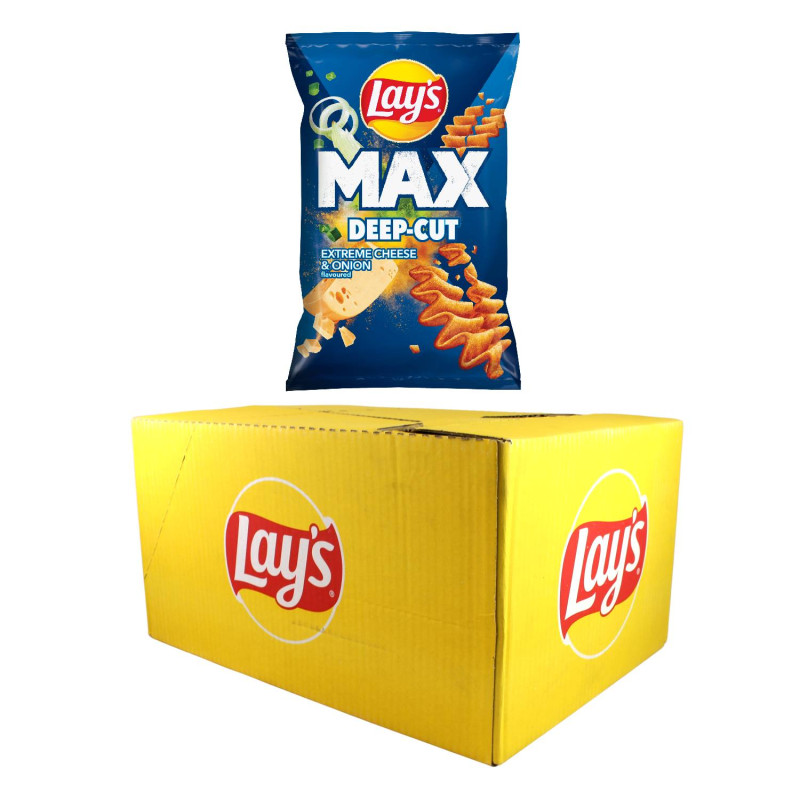 E-shop Lay´s Max Deep-Cut Cheese onion 14 x 55g