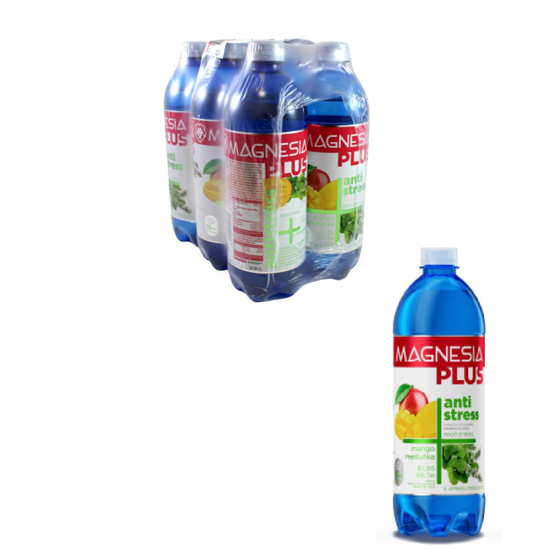 E-shop Magnesia Plus Antistress mango,medovka 6 x 0,7 l