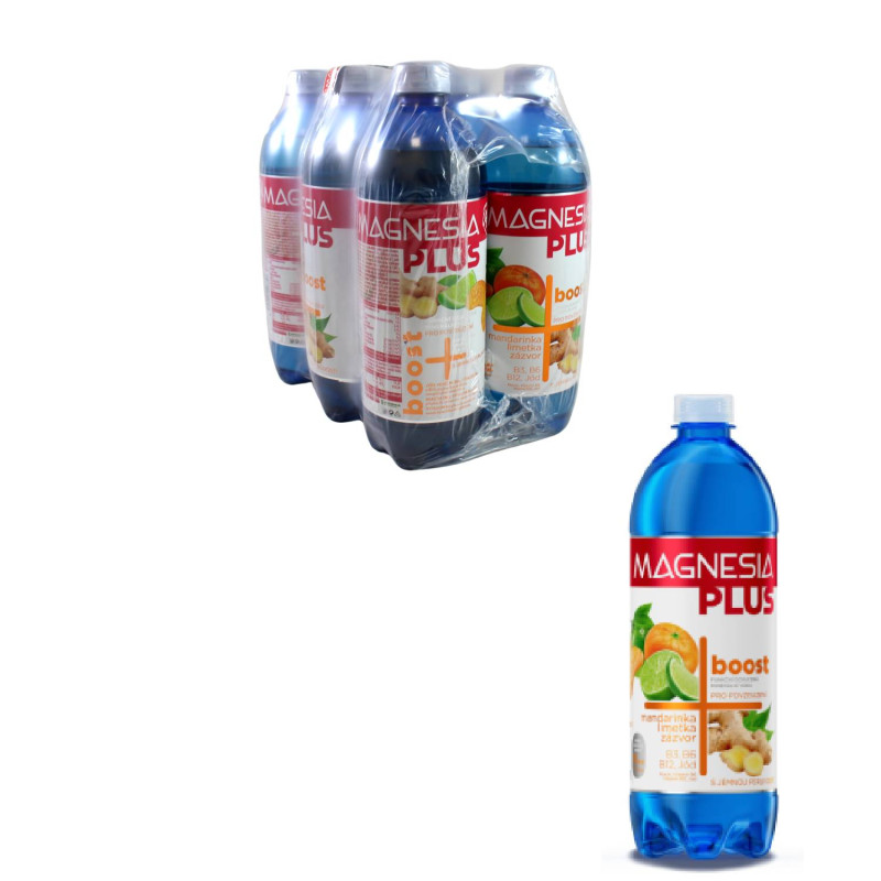 E-shop Magnesia Plus boost mandarínka, limetka, zázvor 6 x 0,7 l