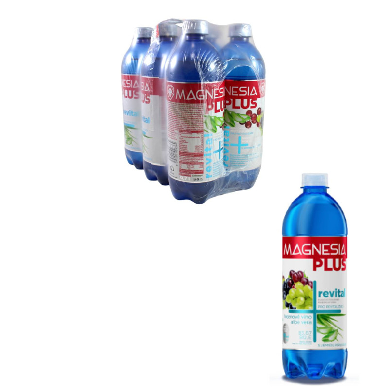 E-shop Magnesia Plus revital hroznové víno, aloe vera 6 x 0,7 l