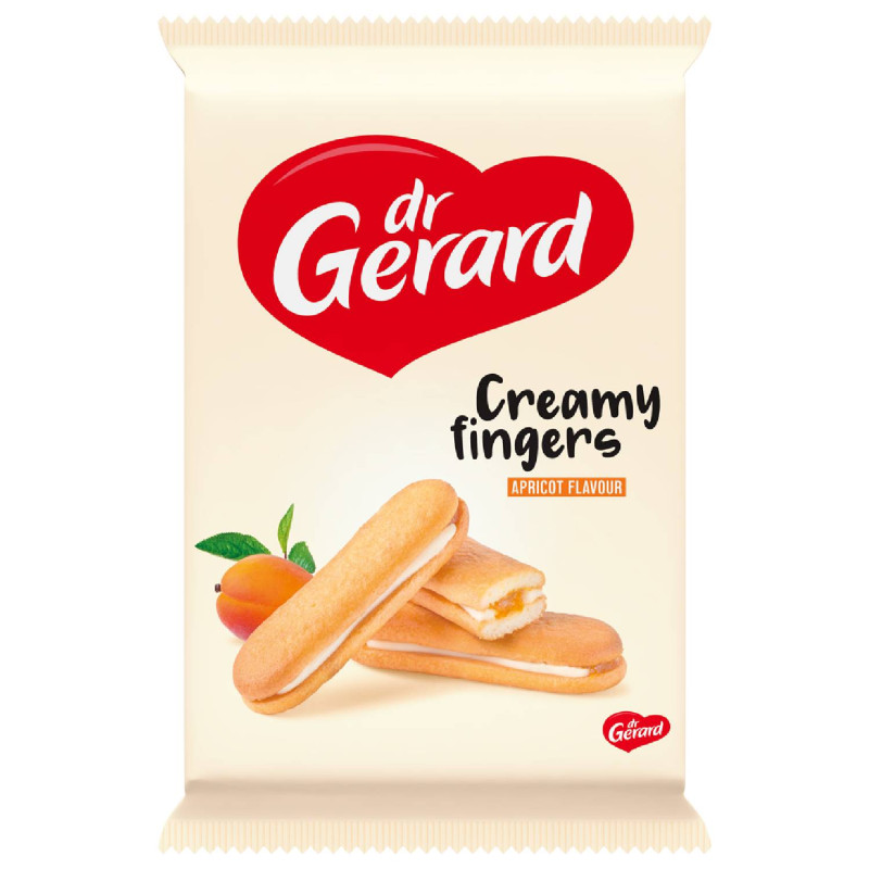 E-shop Dr. Gerard Creamy fingers Apricot Flavour 170g