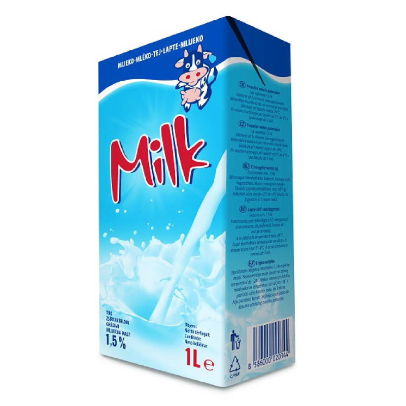 E-shop Tatranské mlieko MILK polotučné 1,5% 1 L