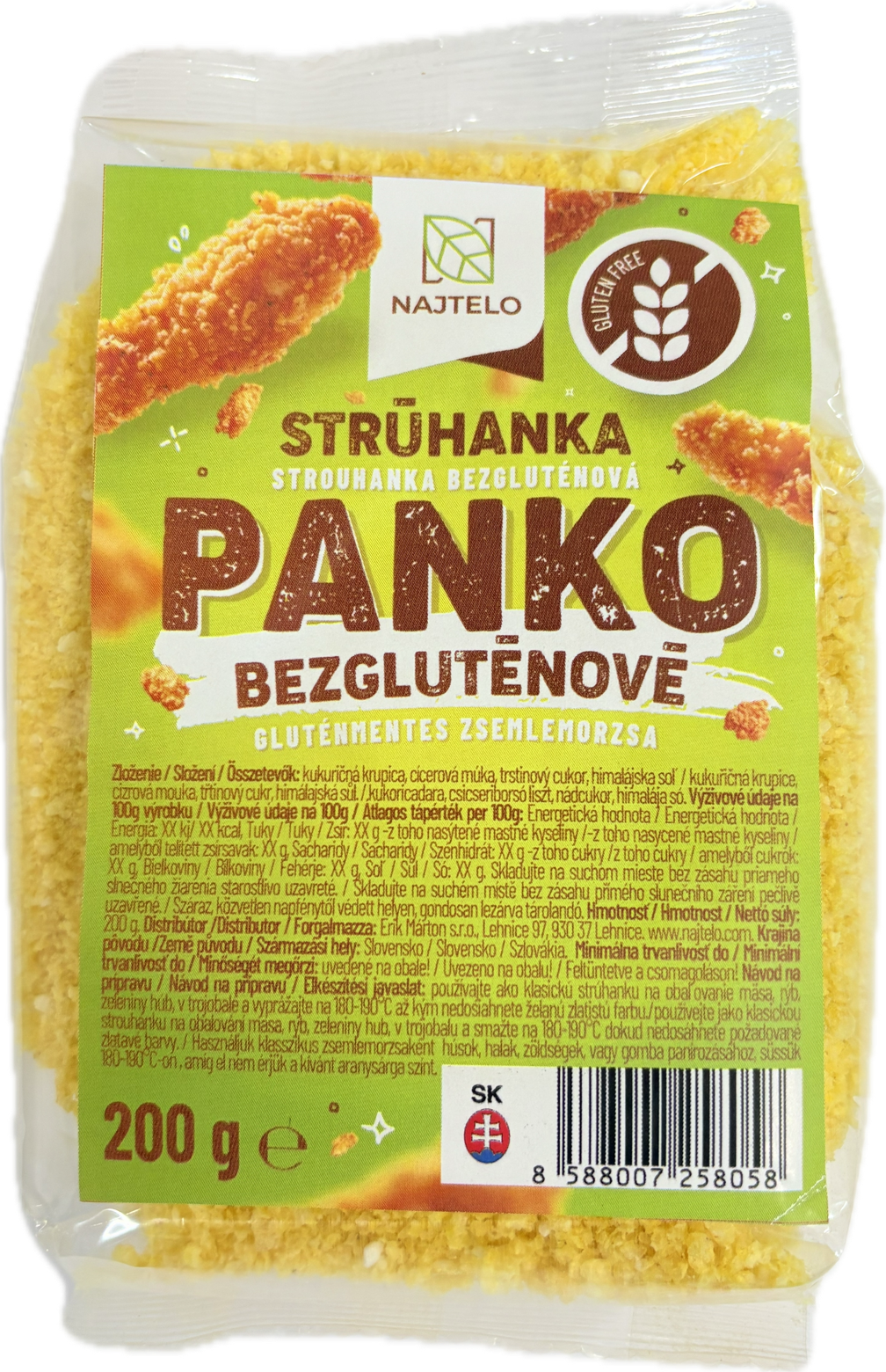 E-shop Najtelo Panko strúhanka bezlepková 200g