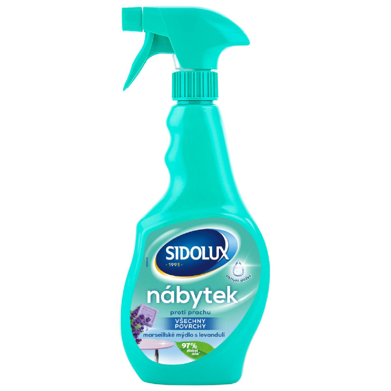 E-shop SIDOLUX na nábytok – rozprašovač Marseillské mydlo s levanduľou 400ml