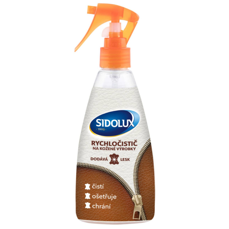 E-shop SIDOLUX rýchločistič na kožené výrobky 200ml
